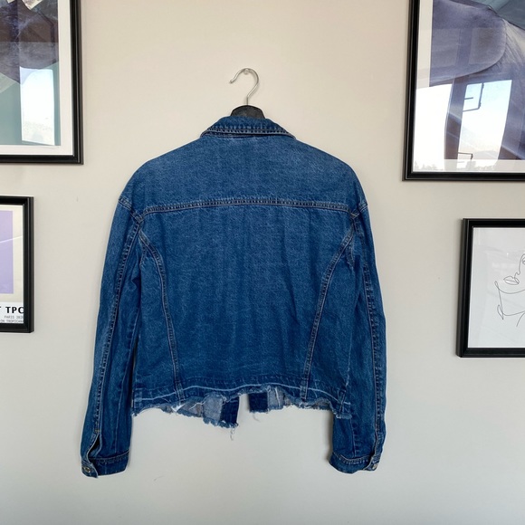 VERO MODA blue denim jacket - Picture 2 of 2